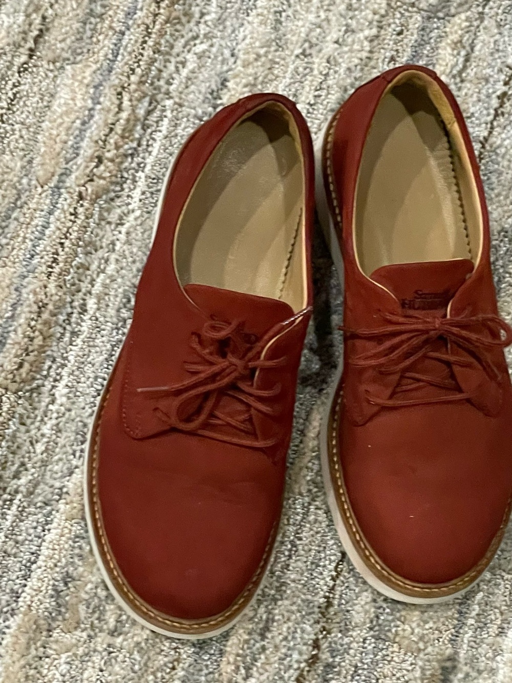 Women's Red Derby Oxfords — Comfortable Everyday Lace-Ups